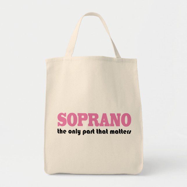 Bolso De Tela Soprano la única parte que importa (Frente)