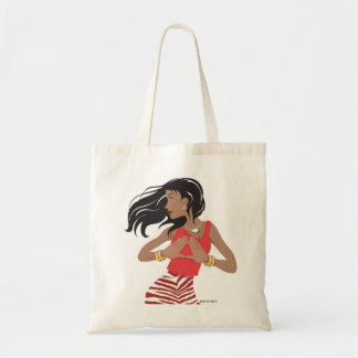 Bolso De Tela Sororidad roja y blanca (Theta)