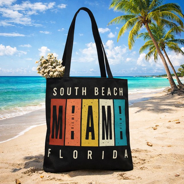 Bolso De Tela South Beach Miami Florida (Subido por el creador)