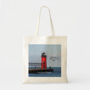 Bolso De Tela South Haven South Pierhead Light tote bag