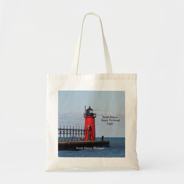 Bolso De Tela South Haven South Pierhead Light tote bag (Frente)