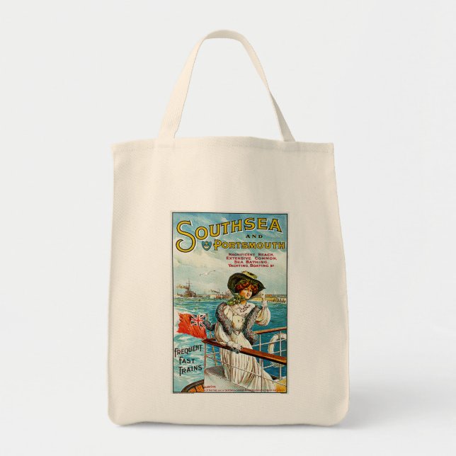 Bolso De Tela Southsea y Portsmouth (Frente)