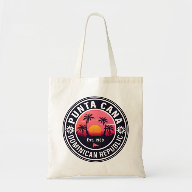 Bolso De Tela Souvenir de la familia Punta Cana República Domini (Frente)