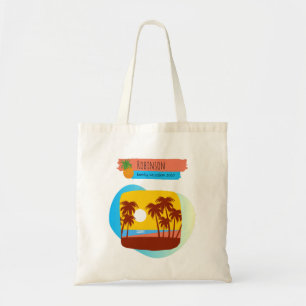 Bolso De Tela Souvenir de vacaciones tropicales familiares