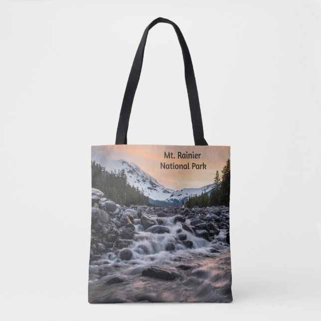 Bolso De Tela Souvenir del Parque Nacional de Rainier (Anverso)