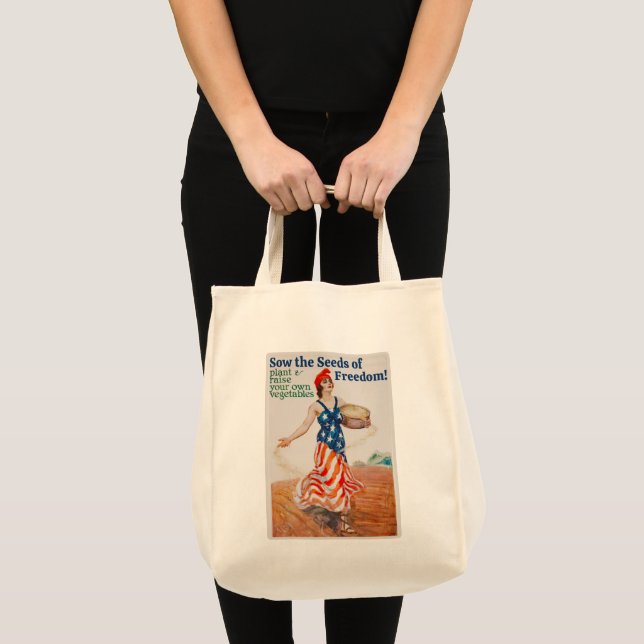 Bolso De Tela ¡Sow las semillas de la libertad! (Anverso (producto))