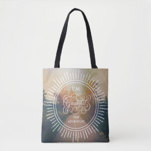 Bolso De Tela Soy agradecido para la aventura