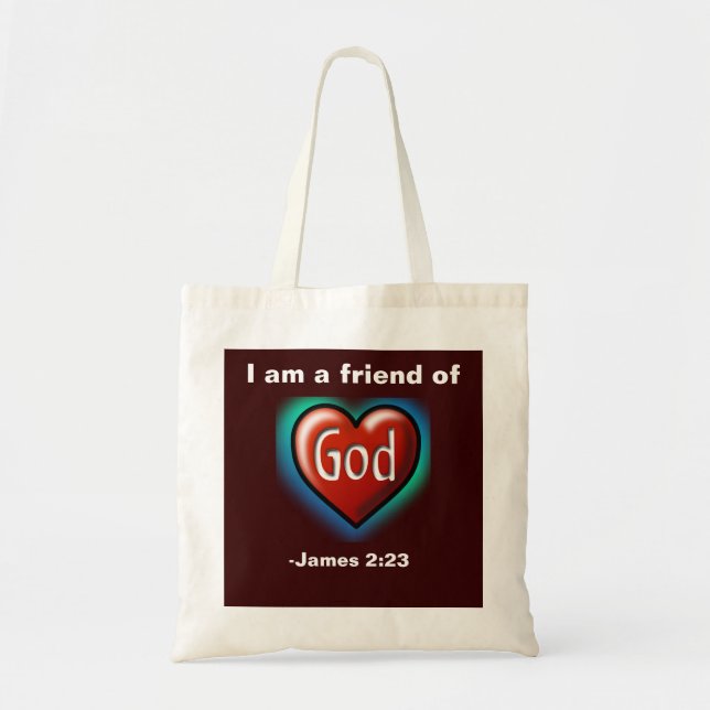 Bolso De Tela Soy amigo de Dios (Frente)
