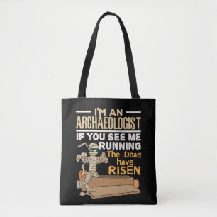 Bolso De Tela Soy arqueólogo si me ves corriendo