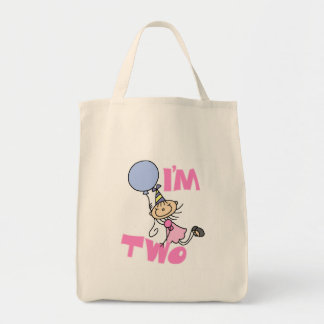 Bolso De Tela Soy dos camisetas de cumpleaños de Chica de la Fig