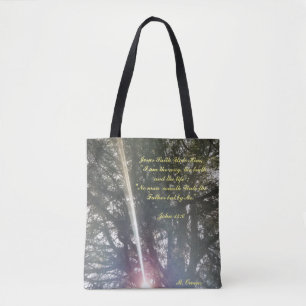 Bolso De Tela "Soy El Camino, La Verdad, La Vida"