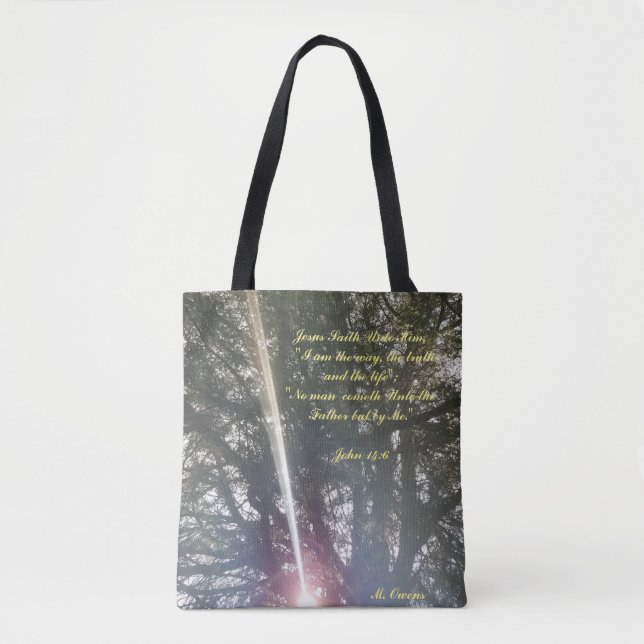 Bolso De Tela "Soy El Camino, La Verdad, La Vida" (Anverso)