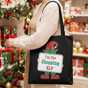 Bolso De Tela Soy El Elfo Comprador Elfo de Navidad Personaliz