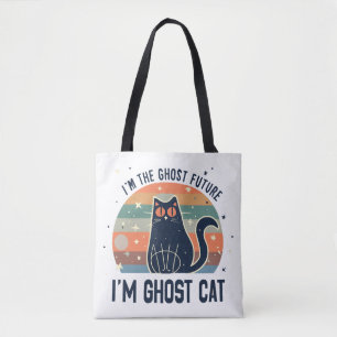 BOLSO DE TELA SOY EL FUTURO FANTASMA, GATO FANTASMA