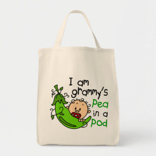 Bolso De Tela Soy el guisante de Grammy en una vaina