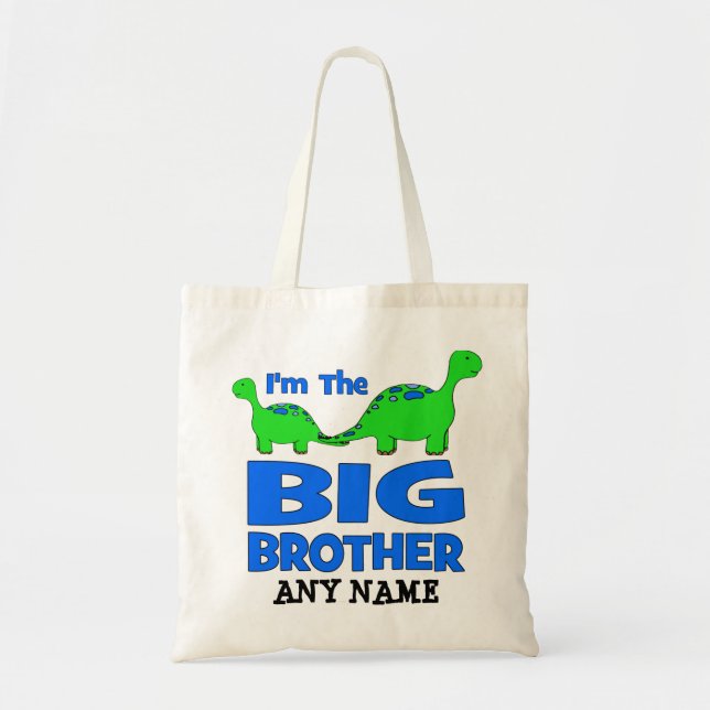 Bolso De Tela ¡Soy el hermano MAYOR! Diseño de encargo del (Frente)