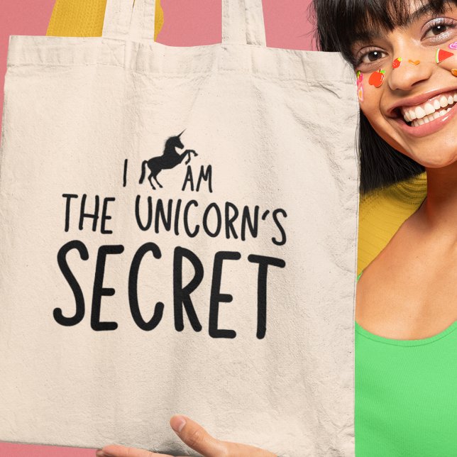 Bolso De Tela Soy el Inspirador secreto del unicornio ( Make your style as unique as a unicorn – grab your tote today and let your individuality shine!)
