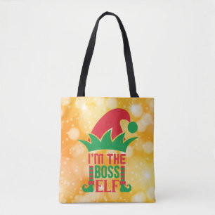 Bolso De Tela Soy el jefe Elf-16808