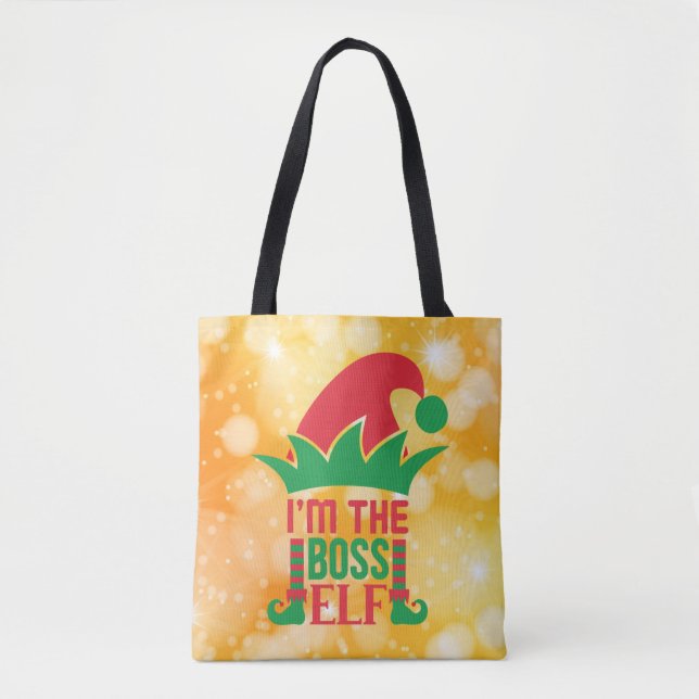 Bolso De Tela Soy el jefe Elf-16808 (Anverso)