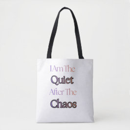 Bolso De Tela Soy El Silencio Después Del Caos