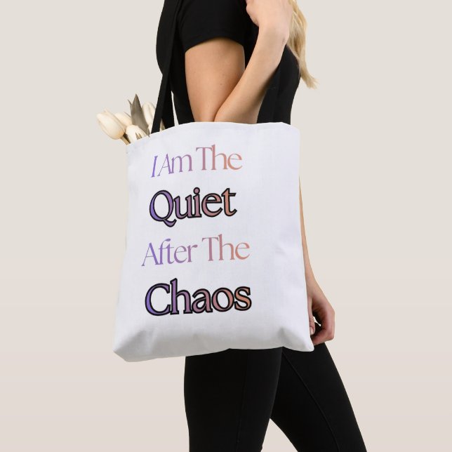 Bolso De Tela Soy El Silencio Después Del Caos (Detalle)