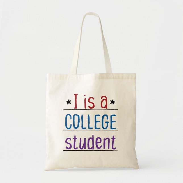 Bolso De Tela Soy estudiante universitario (Frente)