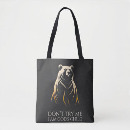 Bolso De Tela Soy gráfico de oso hijo de Dios