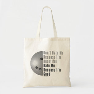 Bolso De Tela Soy Hermosa, Soy Buena Bola Gray