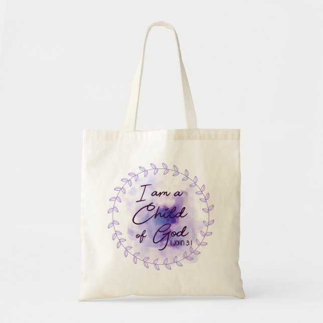 Bolso De Tela Soy Hijo De Dios - 1 Juan 31 (Frente)
