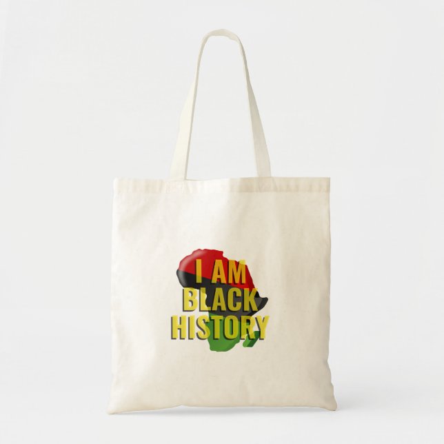 Bolso De Tela Soy historia negra (Frente)