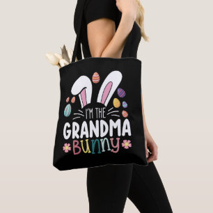 Bolso De Tela Soy la abuela conejita Pascua ropa familiar igual