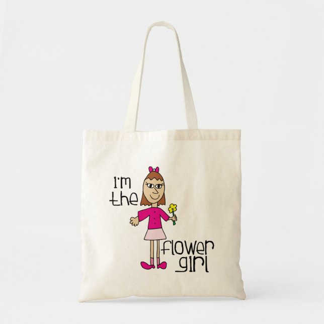 Bolso De Tela Soy la chica flor (Frente)