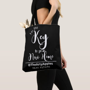 Bolso De Tela Soy la clave de tu nuevo agente inmobiliario