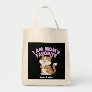 Bolso De Tela Soy la favorita de mamá: Divertida idea de regalo