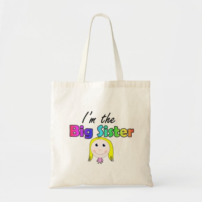 Bolso De Tela Soy la hermana mayor (Frente)