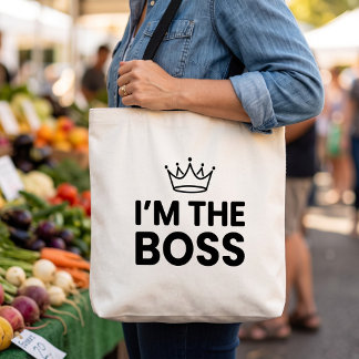 Bolso De Tela Soy La Jefa Mamá Divertida