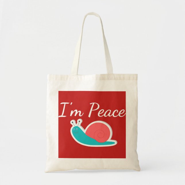 Bolso De Tela Soy la paz (Frente)