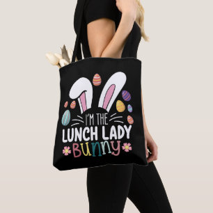 Bolso De Tela Soy La Señora Almuerzo Conejita Pascua Coincidente