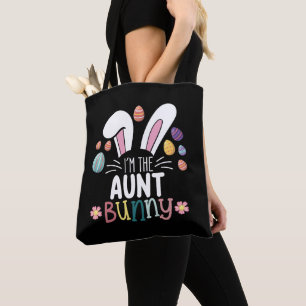 Bolso De Tela Soy La Tía Bunny Pascua Familiar Combinando