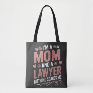 Bolso De Tela Soy mamá y abogada, nada me asusta