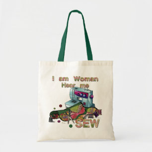 Bolso De Tela Soy Mujer Oyéndome Tote De Mascado