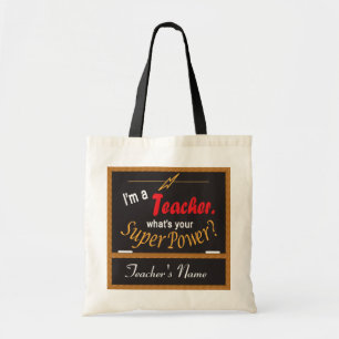 Bolso De Tela Soy profesor, ¿cuál es tu superpoder? 💪