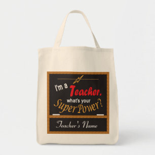 Bolso De Tela Soy profesor, ¿Cuál es tu superpoder?
