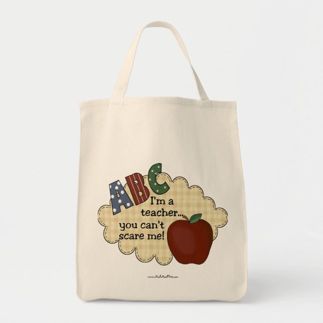 Bolso De Tela Soy profesor… que usted no puede asustarme (Frente)