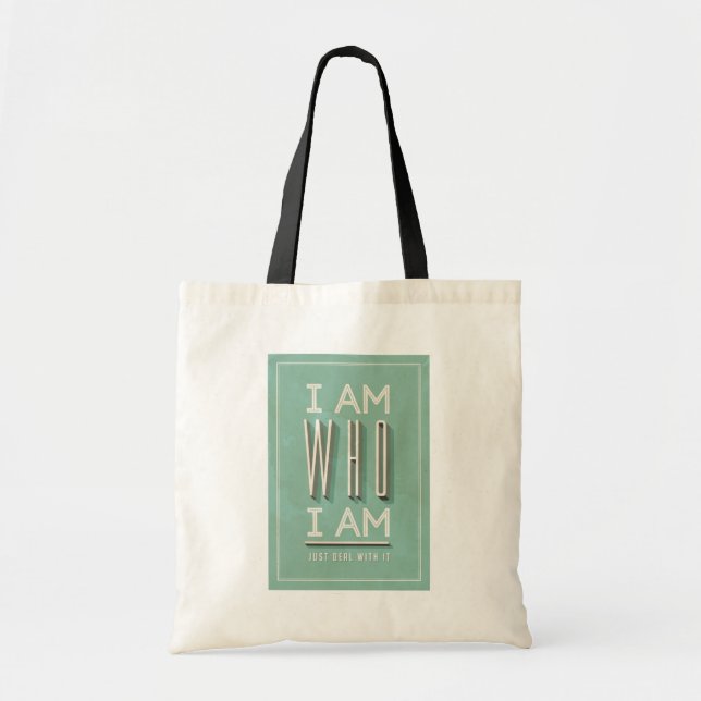 Bolso De Tela Soy quién soy (Frente)