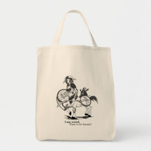 Bolso De Tela Soy raro. ¿Quieres ser amigo?