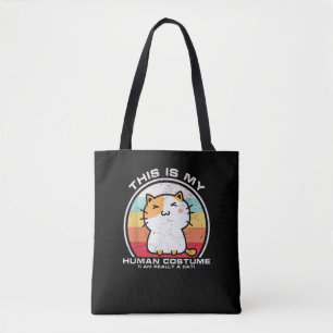 Bolso De Tela Soy realmente un gato, disfraces humanos divertido