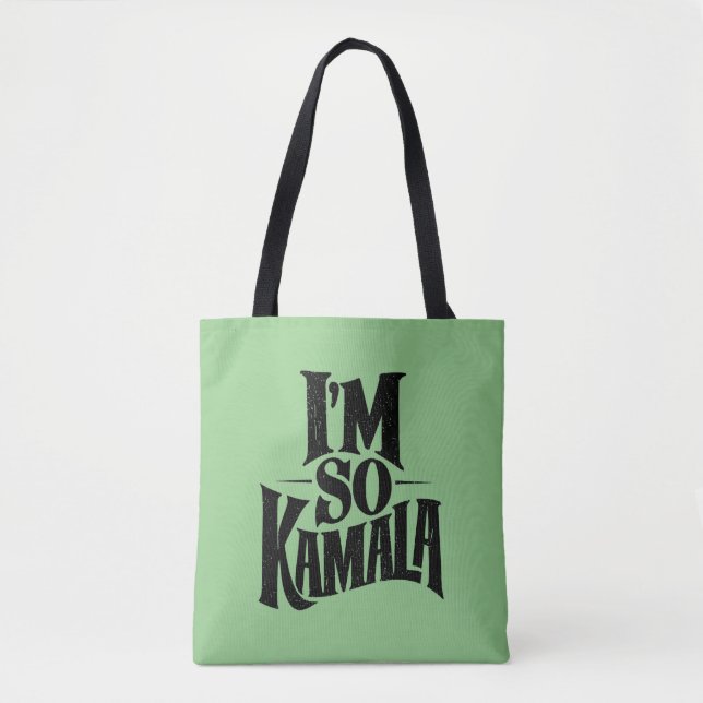 Bolso De Tela Soy tan Kamala Brat Green Meme (Anverso)