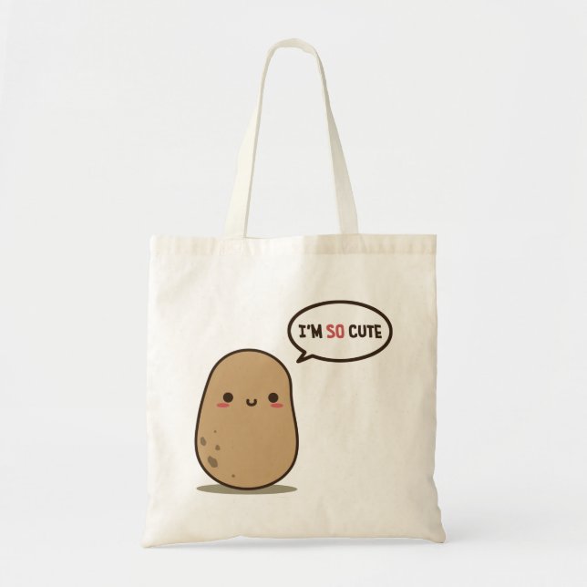Bolso De Tela Soy tan linda patata (Frente)