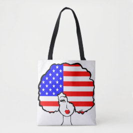 Bolso De Tela "Soy tote de la lona de América"